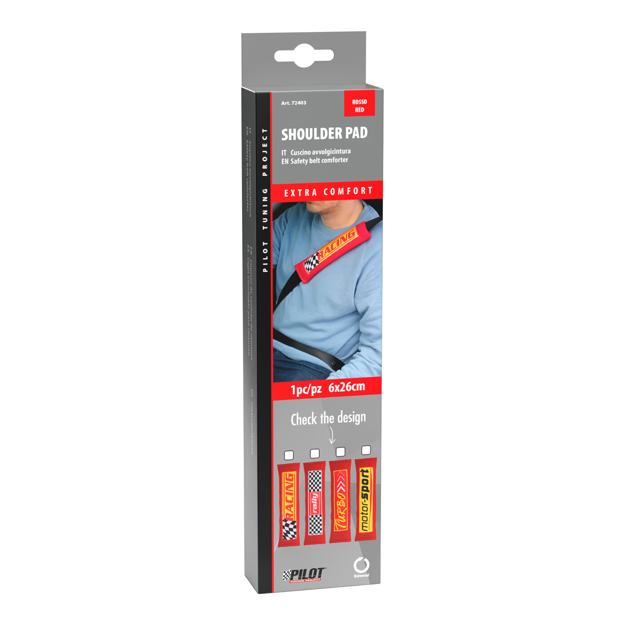 Cuscino avvolgicintura universale - Rosso 5 Cuscino avvolgicintura universale - Rosso - immagine 5