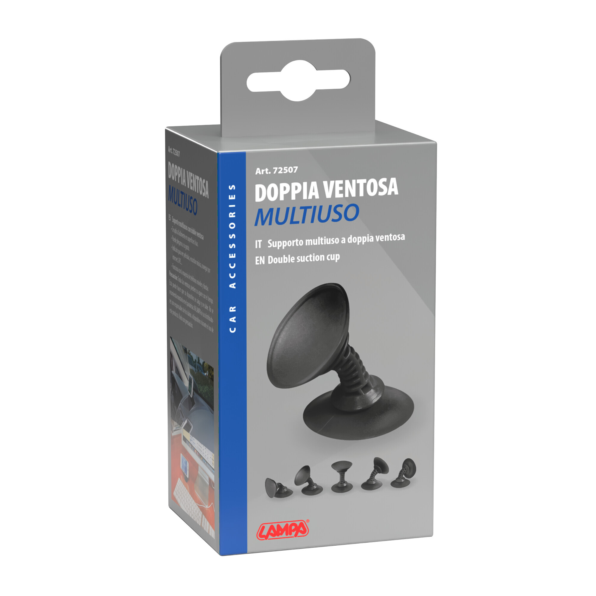 Supporto multiuso a doppia ventosa 6 Supporto multiuso a doppia ventosa - immagine 6