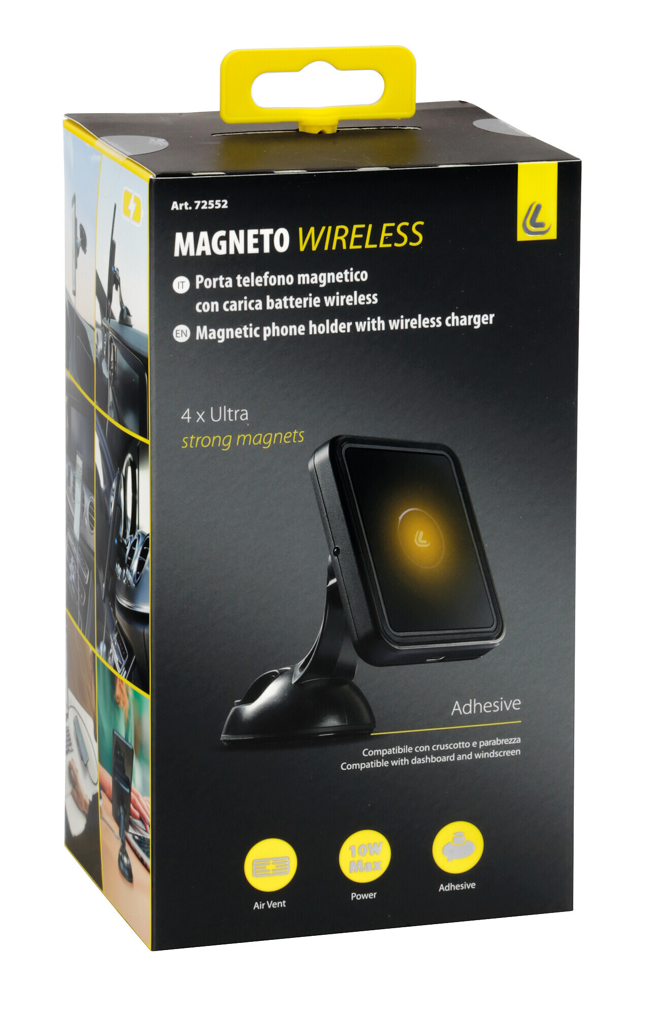 Magneto Wireless, porta telefono magnetico con carica batteria wireless 3 Magneto Wireless, porta telefono magnetico con carica batteria wireless - immagine 3