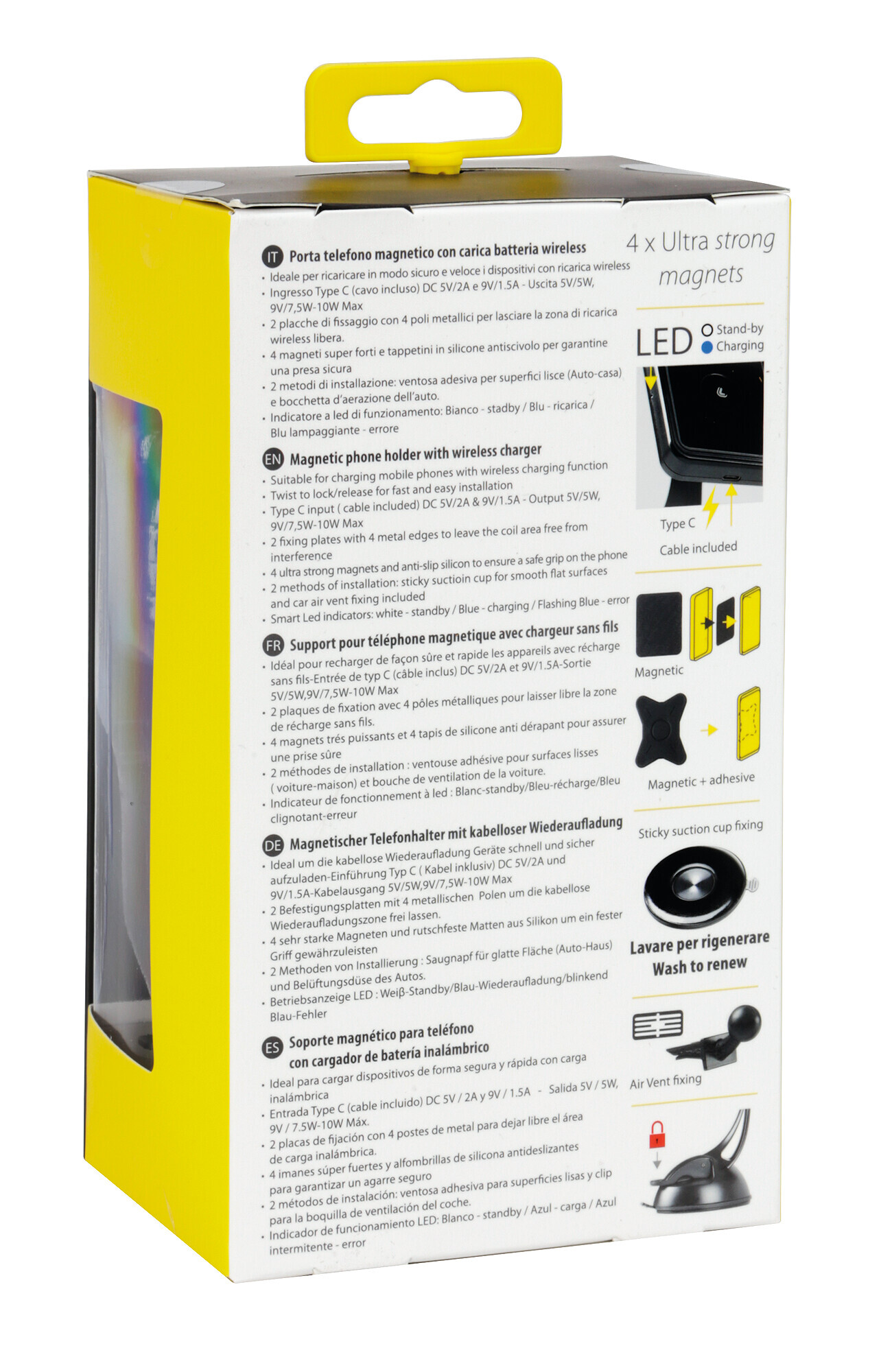 Magneto Wireless, porta telefono magnetico con carica batteria wireless 5 Magneto Wireless, porta telefono magnetico con carica batteria wireless - immagine 5