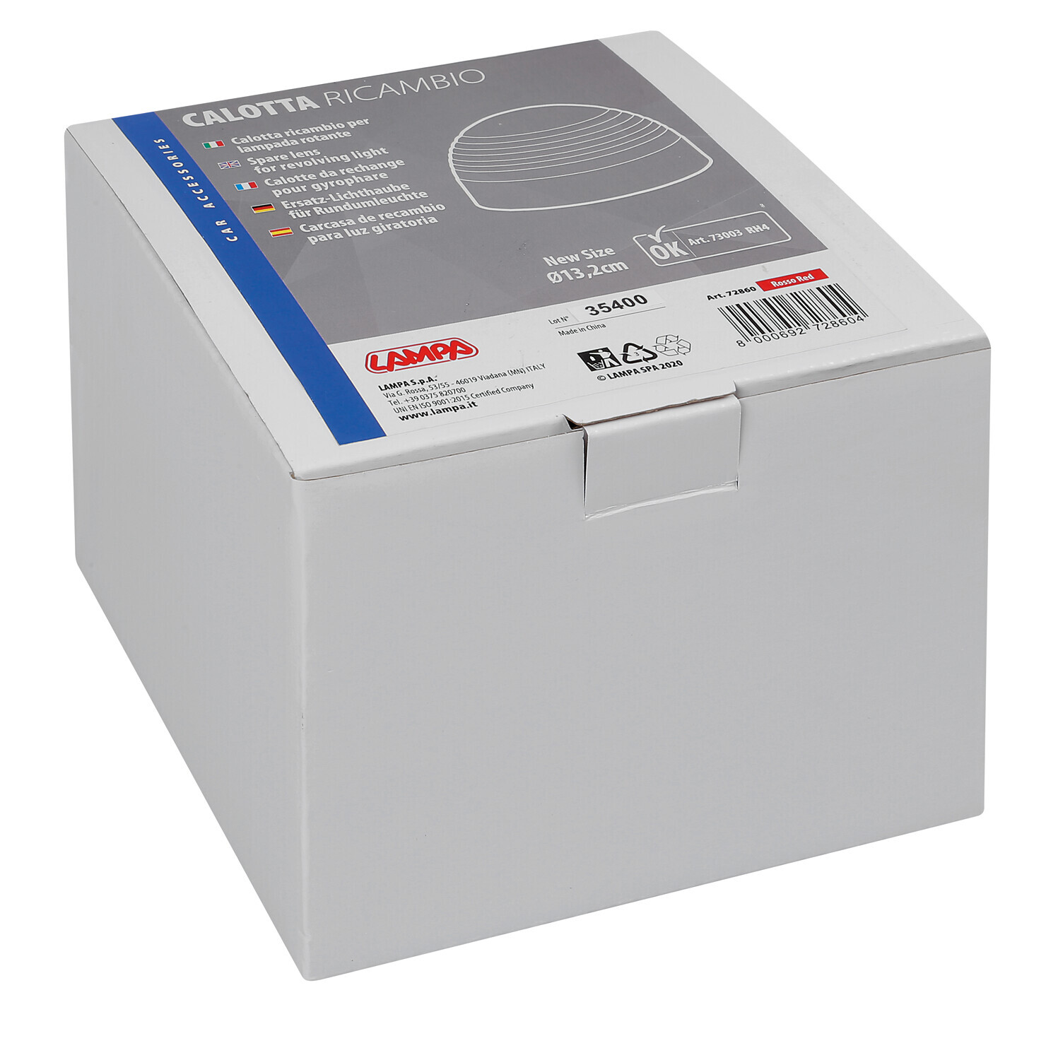 Calotta ricambio per luce di segnalazione art. 73003 - Rosso 2 Calotta ricambio per luce di segnalazione art. 73003 - Rosso - immagine 2