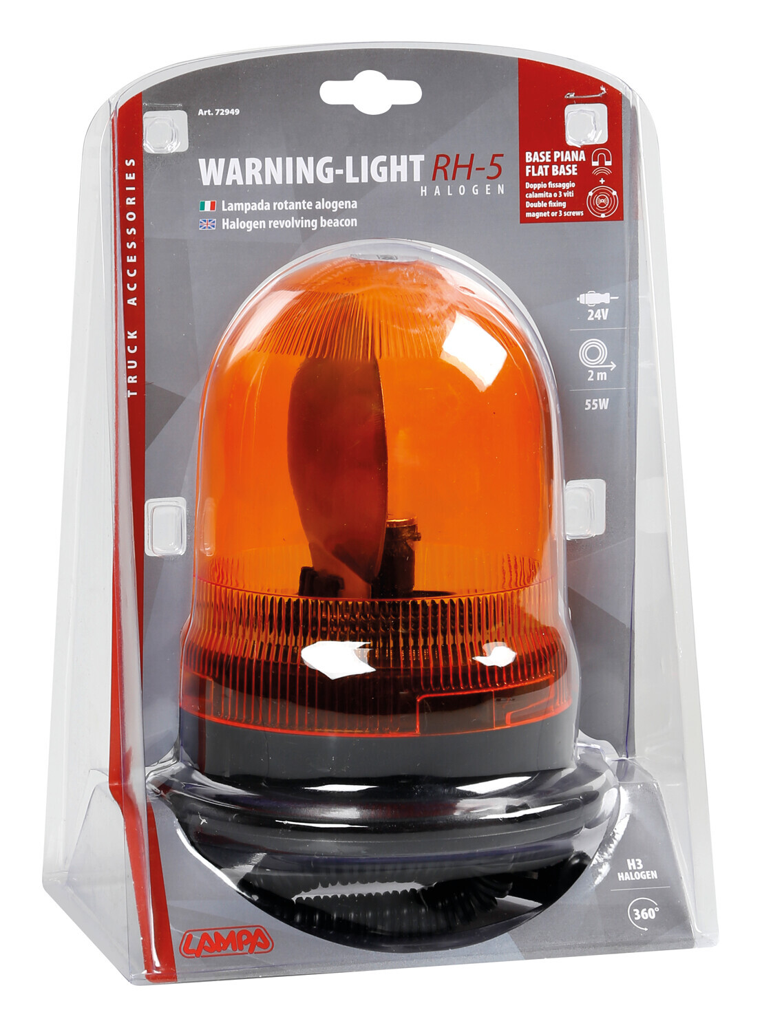 RH-5, luce di segnalazione alogena, 24V 2 RH-5, luce di segnalazione alogena, 24V - immagine 2