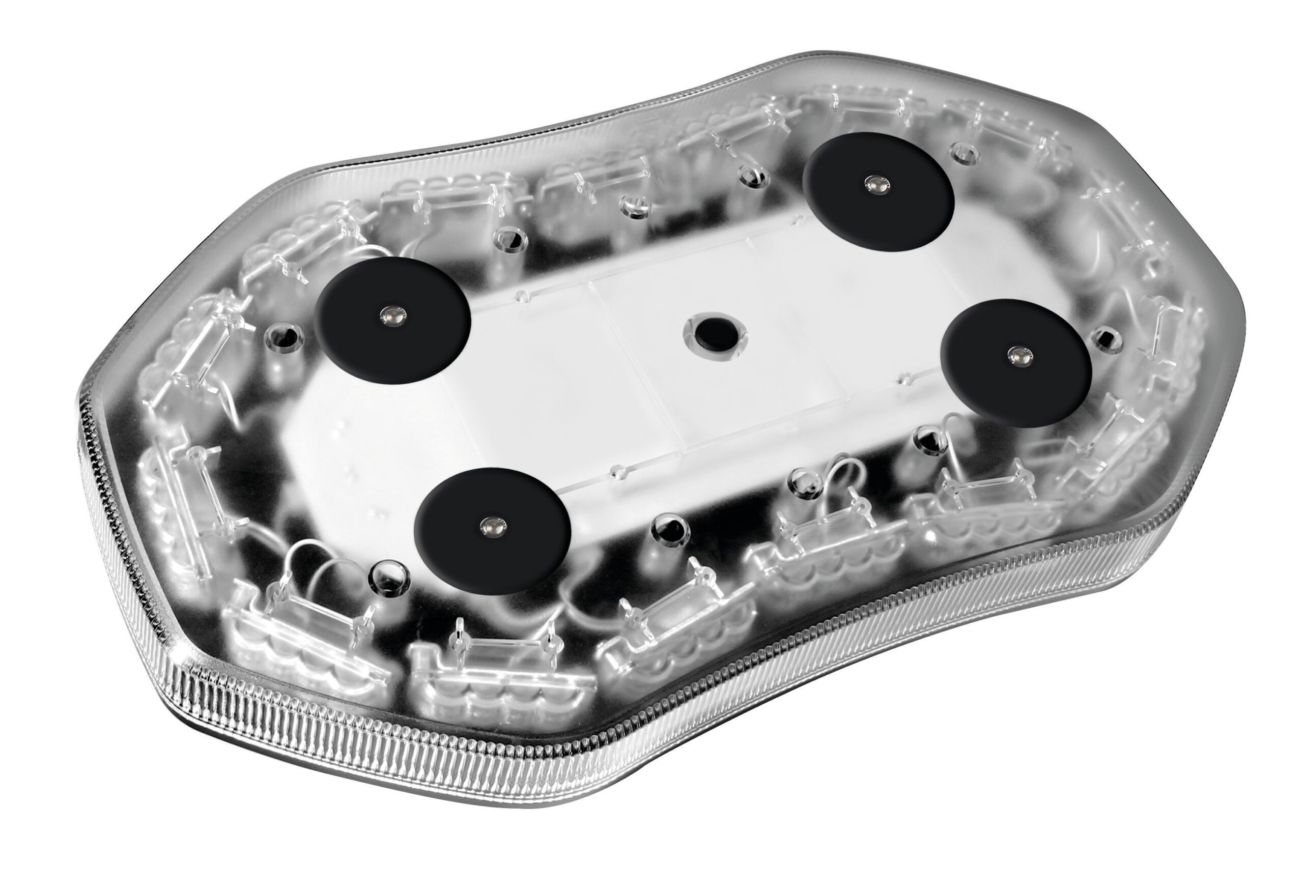 Barra lampeggiante arancio a 64 led, 10/30V - Base magnetica 2 Barra lampeggiante arancio a 64 led, 10/30V - Base magnetica - immagine 2