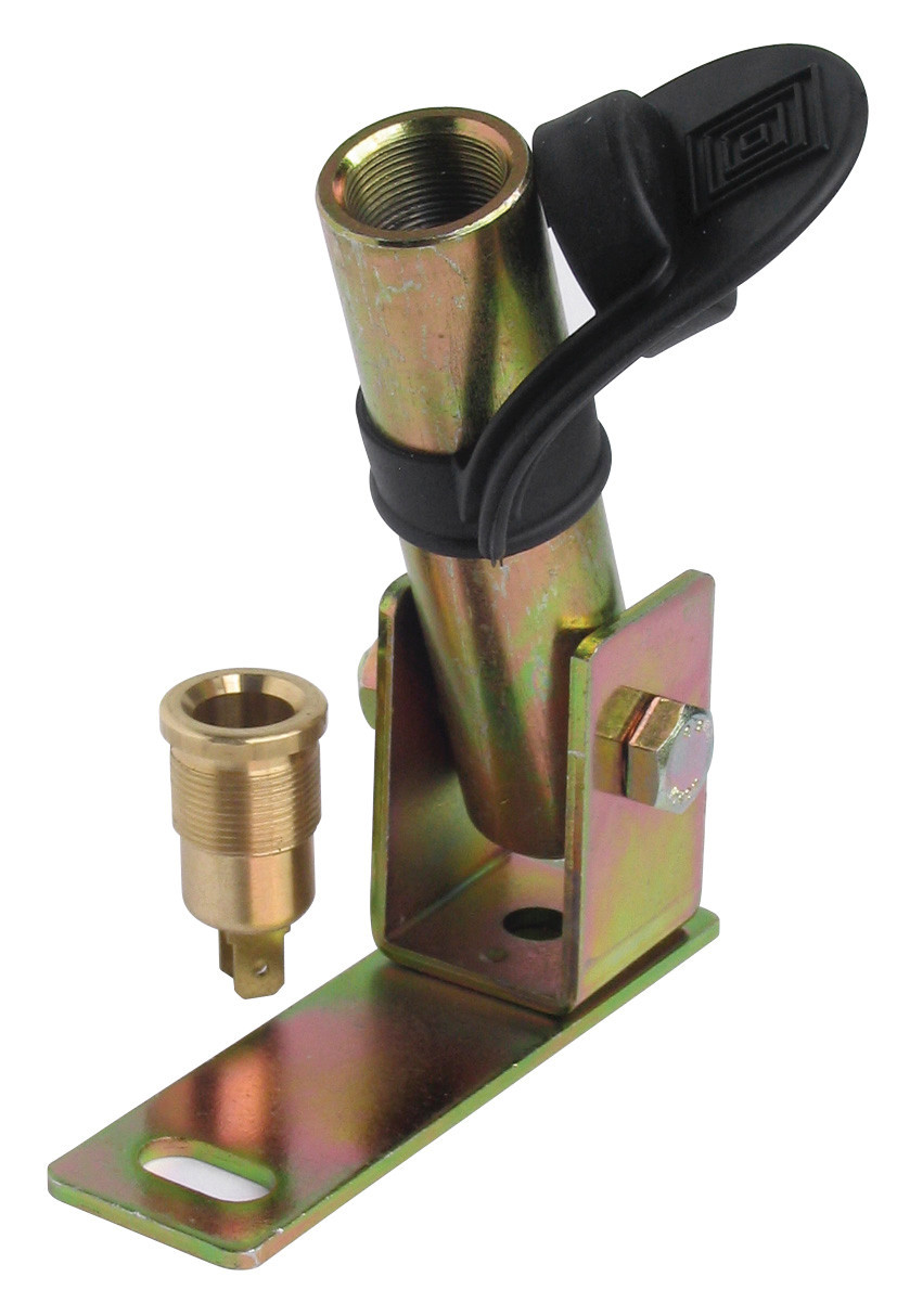 Fix-6, Staffa con perno e spinotto DIN per luce di segnalazione, attacco tubolare 1 Fix-6, Staffa con perno e spinotto DIN per luce di segnalazione, attacco tubolare