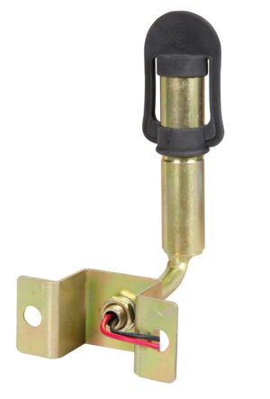 Fix-8, Staffa con perno e spinotto DIN per luce di segnalazione, attacco tubolare