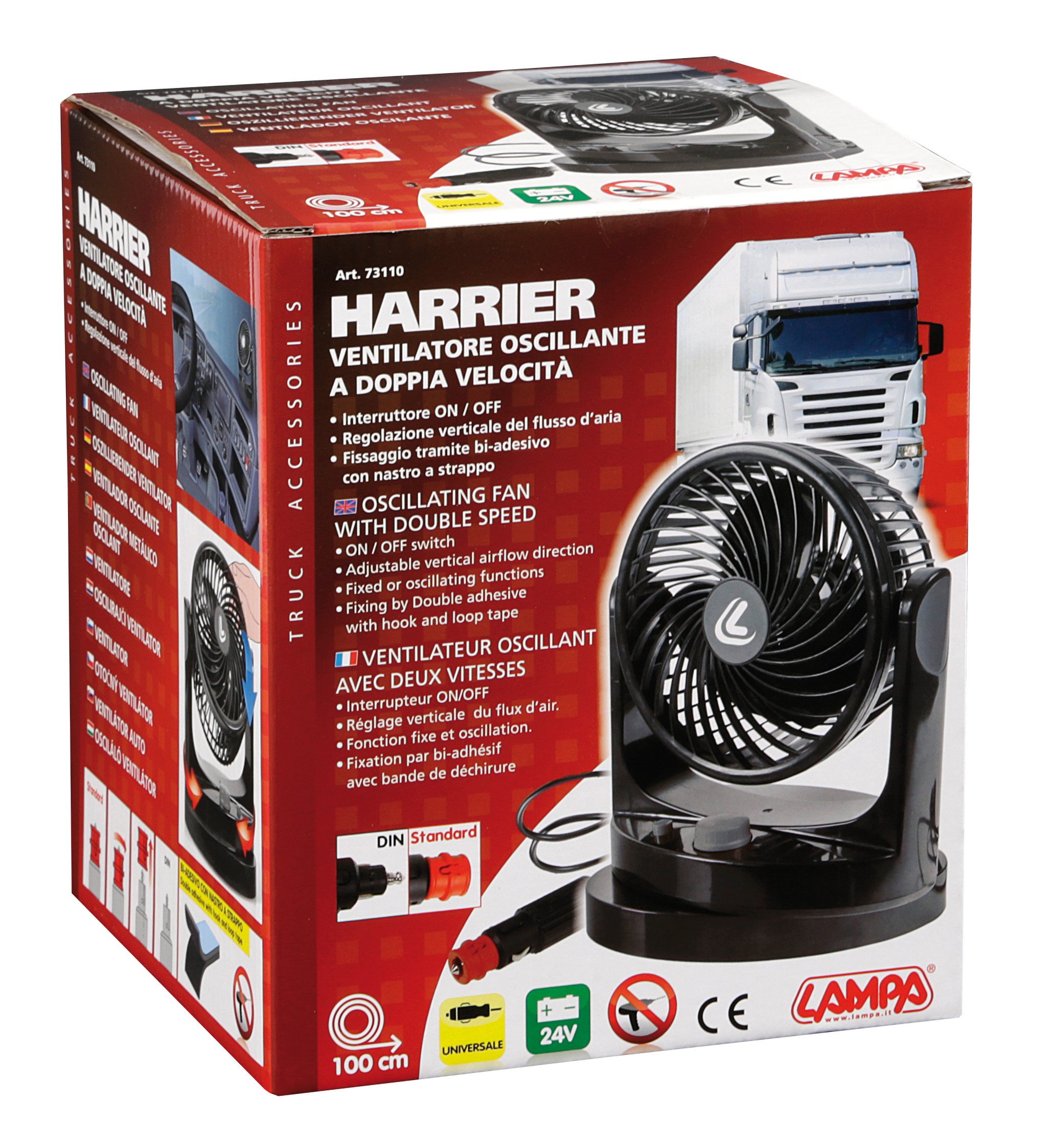 Harrier, ventilatore oscillante a doppia velocità - Ø 6” - 24V 6 Harrier, ventilatore oscillante a doppia velocità - Ø 6” - 24V - immagine 6