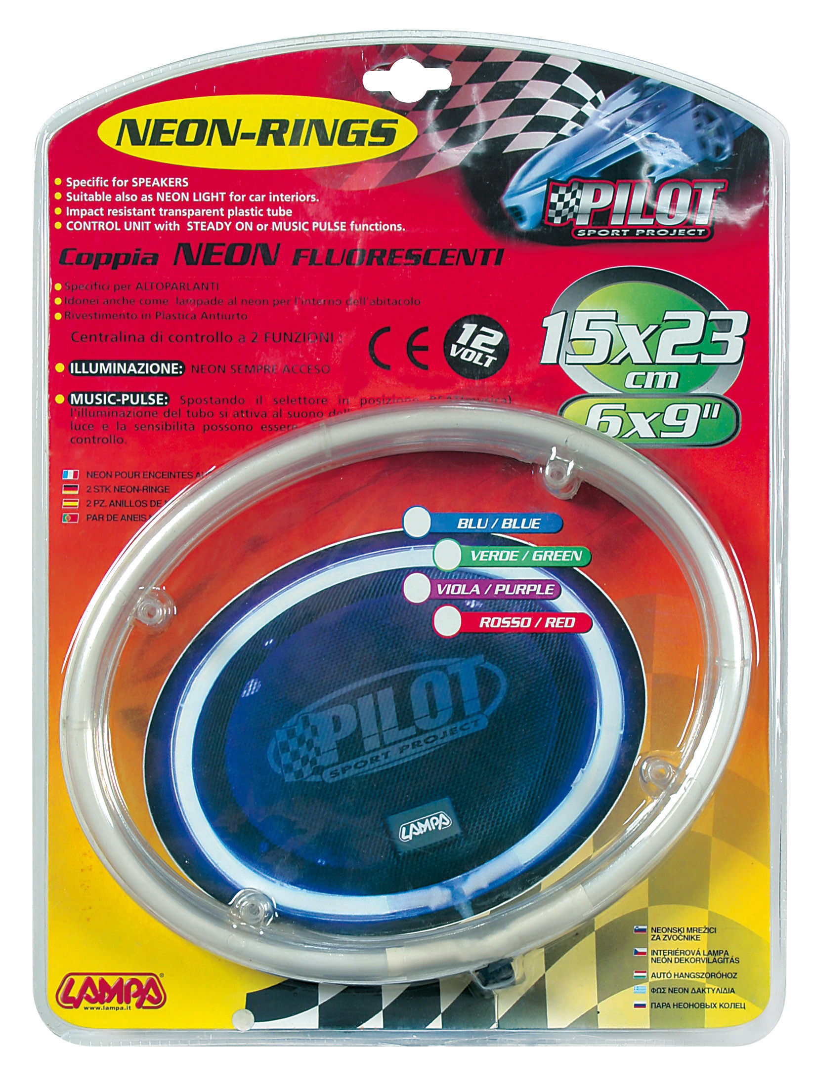 NR-1523, Neon Rings 12V - 15x23 cm - Verde 2 NR-1523, Neon Rings 12V - 15x23 cm - Verde - immagine 2