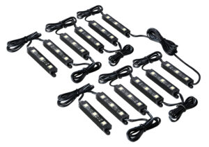 Hyper-Led Set 12x3, strisce decorative a led - 12V - Rosso