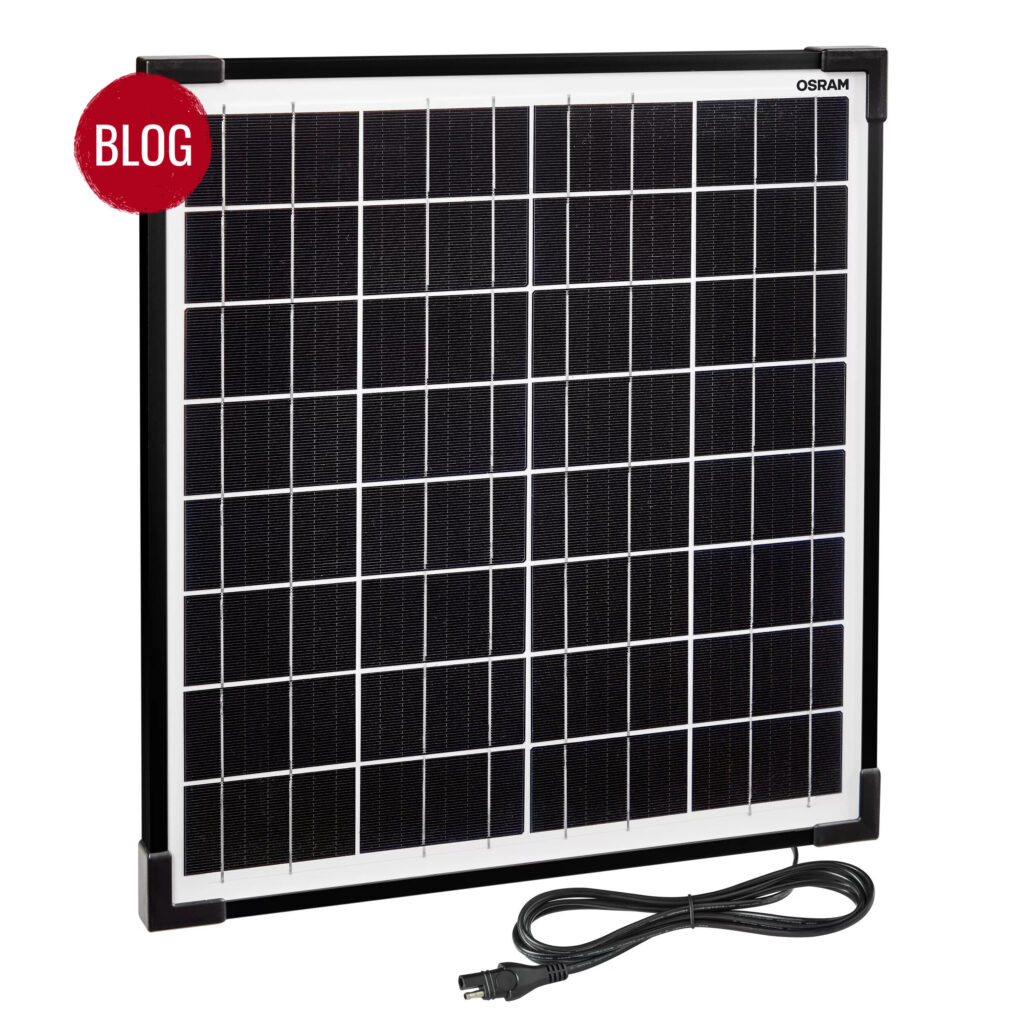 OSRAM BATTERYcharge SOLAR 20W, mantenitore di batteria a energia solare per veicoli 12V