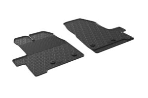 Set tappeti su misura in gomma - compatibile per  Ford Transit Custom (01/18>08/23) manuale