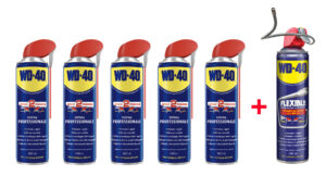 Promozione 5 x 500 ml WD-40 Sistema Professionale + 1 x 400 ml Flexible gratis