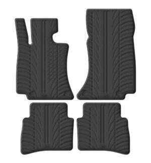 Set tappeti su misura in gomma - compatibile per  Mercedes Classe E 4p (11/23>) automatico -  Mercedes Classe E sw (11/23>) automatico
