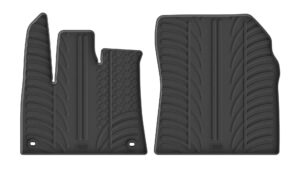 Set tappeti su misura in gomma - compatibile per  Citroen Berlingo Van (06/18>) fix ovale -  Fiat Dobl&ograve; Cargo (08/22>) fix ovale -  Opel Combo Cargo (09/18>) fix ovale -  Peugeot Partner (09/18>) fix ovale -  Toyota Proace City Long (05/20>) fix ovale -  Toyota Proace City Short (05/20>) fix ovale