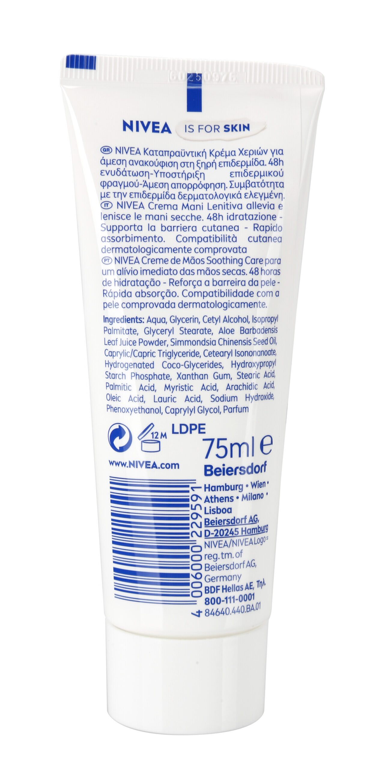Nivea, Crema mani lenitiva Aloe Vera - 75 ml - Confezione da 6 pezzi 2 Nivea, Crema mani lenitiva Aloe Vera - 75 ml - Confezione da 6 pezzi - immagine 2