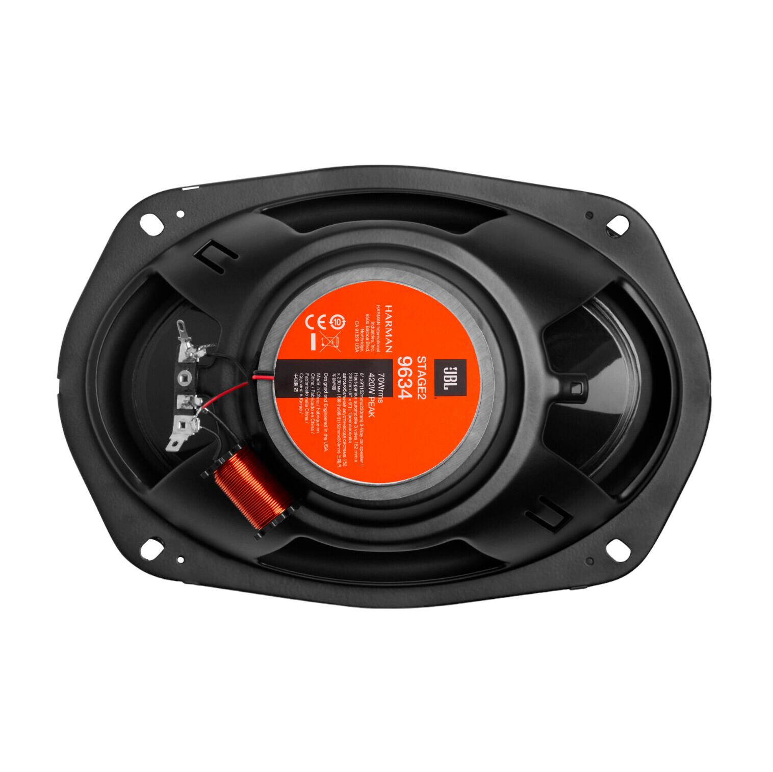 Stage2 9634, coppia altoparlanti a tre vie - 152×230 mm - 420 W - Altoparlanti - 2 pz 4 Stage2 9634, coppia altoparlanti a tre vie - 152×230 mm - 420 W - Altoparlanti - 2 pz - immagine 4