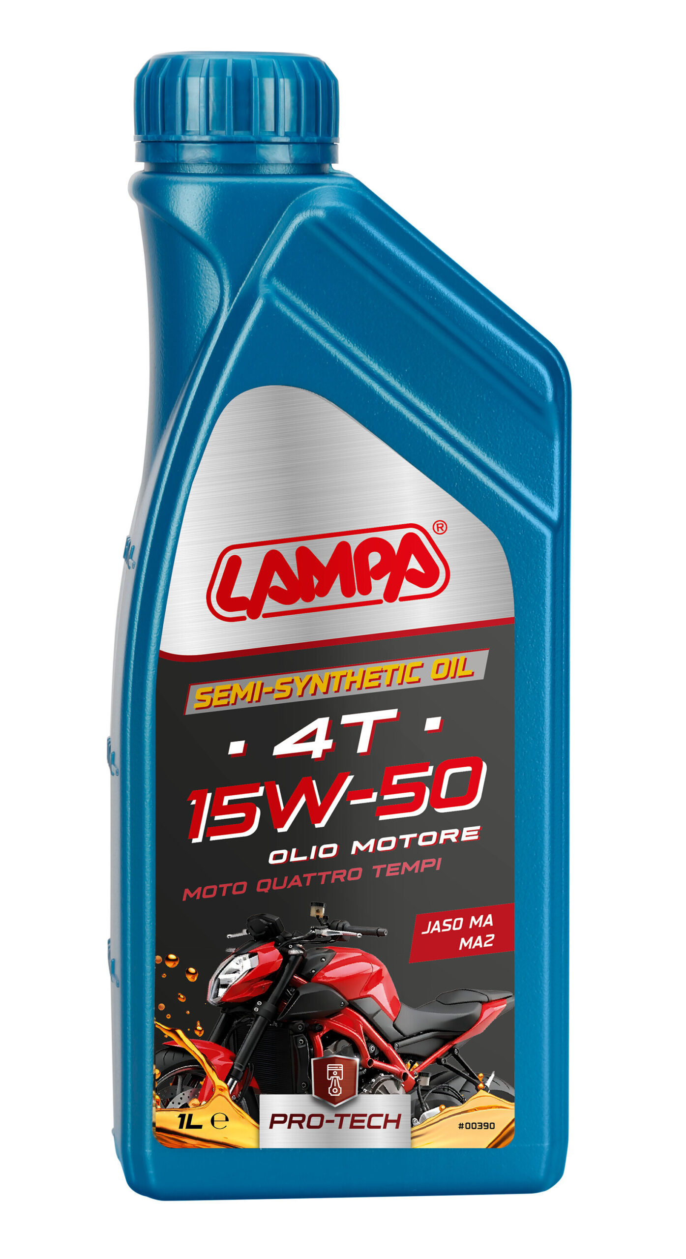 Semi Sint 4T 15W-50, olio motore moto 4 tempi - 1 L 1 Semi Sint 4T 15W-50, olio motore moto 4 tempi - 1 L